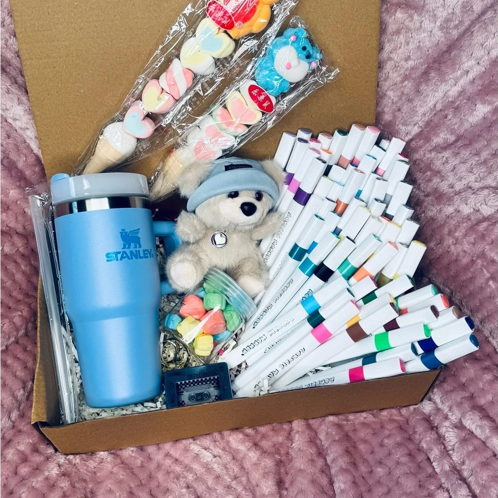Stanley Blue Tumbler and Party Favor Set